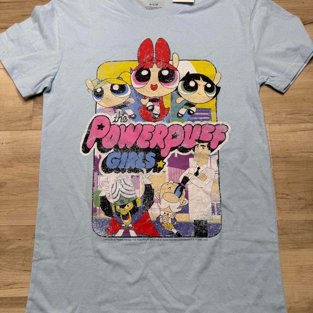 Adult S power puff girls Tee NWT